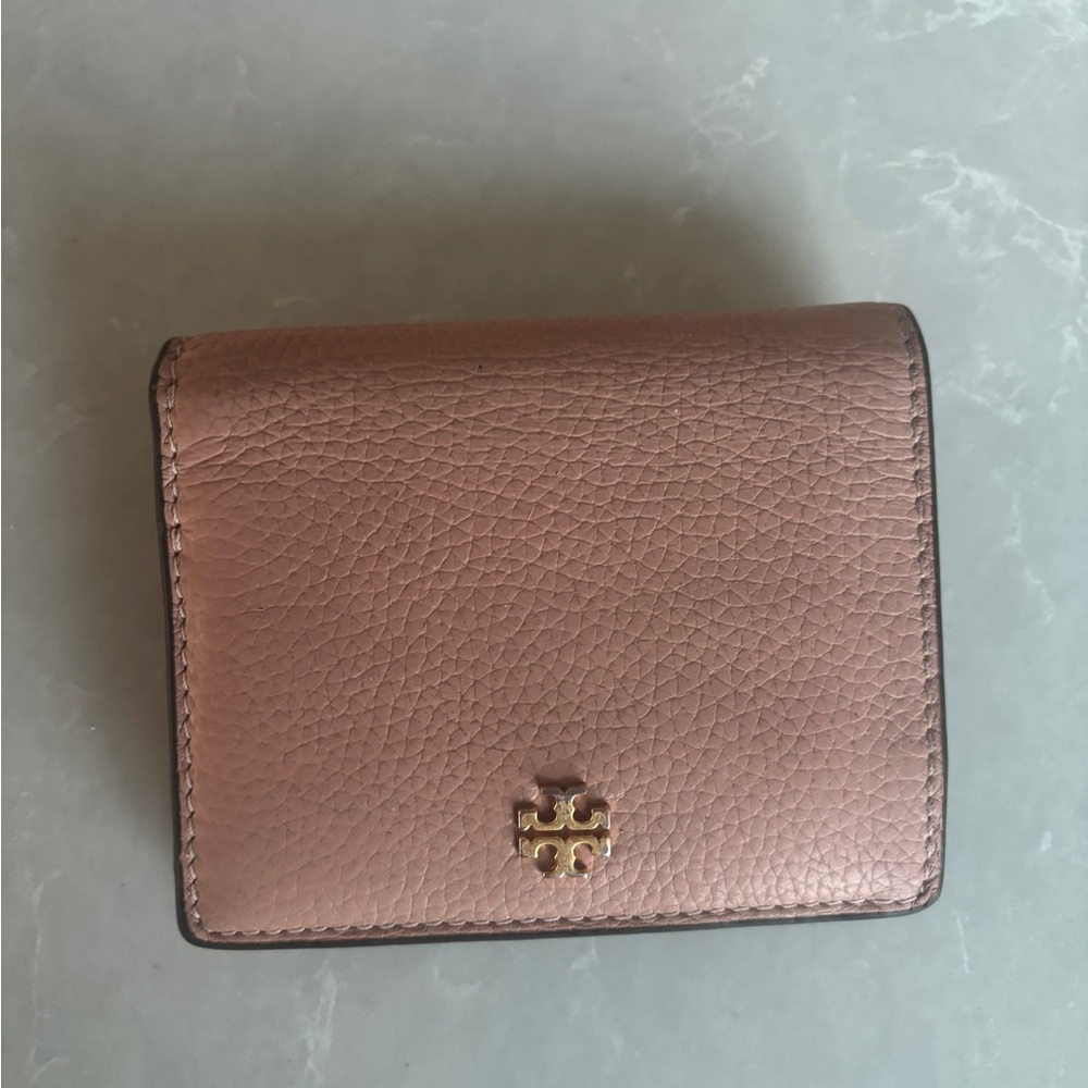 Tory Burch Rose Gold Leather Wallet